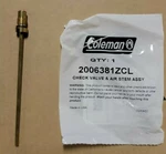 Coleman Check Valve & Air Stem Assembly # 200-6381 Zcl Lanterns And Stoves. Fixed Price $17.99.