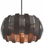 Varaluz 287P03CO Sawyers Bar Light 19 Inch Two-tone Copper Ore Pendant Ceiling. Fixed Price $325.00.