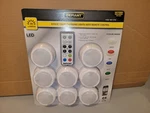 New Defiant 8-PACK Color Changing Puck Lights With Remote Control. Fixed Price $115.00.