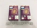(2) New Philips Wiz Dimmable 40W Smart Wi-fi Led Bulb ST19 Soft White 2700K. Fixed Price $22.90.