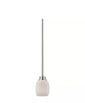 Set Of 3 Thomas Lighting Casual Mission Pendant, Nickel/white CN170152. Fixed Price $69.99.