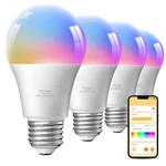 Tjoy 4 Smart Light Bulbs, Bluetooth Wifi Led Pack, Multi-colored. Fixed Price $37.09.