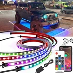 6PCS Multi-color Rgb Underglow Led Neon Strip Light App For Jeep Patriot 2007-17. Fixed Price $63.11.