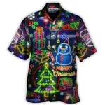 Christmas Bright Neon Lighting 8211 Hawaiian Shirt Owl Ohh. Fixed Price $21.24.