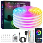 Led Neon LIGHTS,50FT Rgb Rope Lights,with Remote Control/app Control,mus.... Fixed Price $44.29.