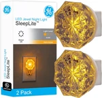 Ge Sleeplite Jewel Led Night Light, Plug-in, Always On, Amber, Ul-certified, Ene. Fixed Price $8.96.