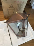 Gulf Coast The Coppersmith LB18 Gas Lantern Natural Long Beach Model. Fixed Price $250.00.