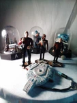 Star Trek Domes Figurines Light Up Spaceship Ornament By Paramount 1994LOT Of 7. Fixed Price $16.49.