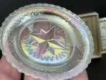 Bethlehem Pa 250TH Anniversary Moravian Star Iridescent Art Glass Cup Plate 3.5". Fixed Price $18.74.
