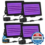 Uwiner Black Light IP66 Waterproof 40W Flood Pack Plug Switch Glow Party. Fixed Price $57.33.