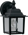 Maxim Builder Cast 8" Light Wall Sconce Black / Clear Glass 1025BK. Fixed Price $31.34.