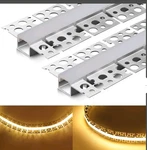 Pack Led Diffuser Channel With Milky White Silicone Cover 6.6FT/2M Plaster-.... Fixed Price $50.00.