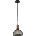 Adesso 6267-01 Dale Pendant Matte Black And Natural Rubber Wood. Fixed Price $80.00.
