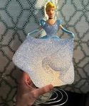 Disney Princess Cinderella Night Light Popcorn Lamp Up Dress Blue Sparkle. Fixed Price $25.00.