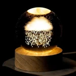 Laser Engraved K9 Crystal Ball 6CM/8CM Led Light-up Glass Cloud Design. Fixed Price $17.00.