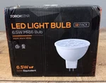 Torchstar 12-PACK MR16 Led Light Bulbs, 6.5W GU5.3 Bi-pin Base 3000K Warm White. Fixed Price $24.59.