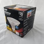 Led Feit 120W Light Bulb Enhance Vivid Natural 3000K. Fixed Price $13.99.