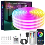 Led Neon LIGHTS32.8FT Rgb Rope Lightswith Remote Control/app Controlmusi.... Fixed Price $33.48.