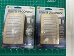 2-PACK Lot Westek Nl-dplv-w Automatic Plug-in Louver Led Night Light Dusk-dawn. Fixed Price $12.88.