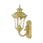 Livex Oxford 1 Lt Outdoor Small Wall Lantern, Gold/clear Water 7850-33. Fixed Price $139.96.