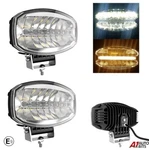 9" Jumbo Oval Led Combo Amber Drl Spot Fog Light X2 Roof Lamp Tractor E9 Hq. Fixed Price $242.65.