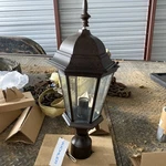 Kichler 9956TZ Madison Outdoor Post Lantern In Tannery Bronze. Fixed Price $60.00.