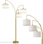 3 Lights Floor Lamp For Living Room, 78" Tall Standing With Hanging Drum Sh. Fixed Price $183.99.