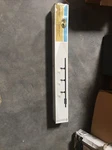Hampton Bay 3-LIGHT Matte Black Linen Glass Linear Track Lighting Kit. Fixed Price $30.00.