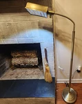 DAYLIGHT24 Floor Lamp Model 402051-07 Antique Brass Led Flexible Neck. Fixed Price $72.99.