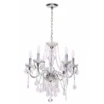 Hampton Bay Maria Theresa 6-LIGHT Chrome With Clear Acrylic Parts Chandelier. Fixed Price $73.99.