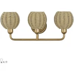 Livex Lighting 13683-48 Summervine Bathroom Vanity Antique Gold Leaf. Fixed Price $223.97.