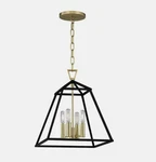 Hudson Valley Lighting 4914-AGB Webster 4-LIGHT 14" Wide Taper Candle Pendant. Fixed Price $239.97.