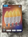 Govee Smart Led Candle Bulb 4-PACK E12 Multicolor Dimmable Alexa Google Matter. Fixed Price $16.99.