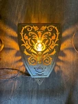Robers German Wrought Iron Wall Sconce Medieval Shadow Casting Design. Fixed Price $200.00.