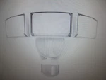 Lutec 3-HEAD 342W Equivalent Led White Weather Resistant Motion Sensing Light. Fixed Price $42.46.