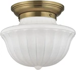 Hudson Valley Dutchess Aged Brass Flush Mount Light - 12" Wide, 10" High. Fixed Price $725.99.