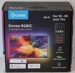 New Govee Immersion Rgbic Wifi For 55-65 Inch Tv's Backlight W/camera H6198. Fixed Price $29.95.