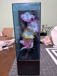 Vintage Fiber Optic Color Changing Flower Lamp Light Music Box. Fixed Price $50.00.