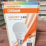 Osram Lightify A19 Smart Led Bulb Zigbee Full Color+adj White 800LM 10W. Fixed Price $18.00.