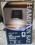 Hampton Bay Led Deck/step Lights*solar*bronze FINISH*4 Pack*free Shipping. Fixed Price $20.98.
