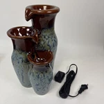 John Timberland Ceramic Tabletop Fountain 11.5 Tiered Waterfall Zen Decor. Fixed Price $37.99.