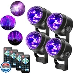 Lunsy Black Lights For Glow Party, 6W Disco Ball Led Sound Activ. Fixed Price $55.99.
