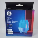 Ge Cync Direct Connect Smart Led Color Changing Bulbs B11 E12 Candelabra, 3 Pack. Fixed Price $16.99.