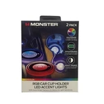 Cup Holder Set Of 2 Multicolor Lights. Car Accent Lighting New Sealed. Fixed Price $11.92.
