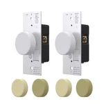 Rotary Dimmer Switch With Night Indicator Light, Push On/off, Single Pole/ 3-WAY. Fixed Price $31.88.