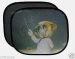 2 Pc Car Dog Kids Baby Window Sun Shade Shield Cover Visor Foldable Mesh Screen. Fixed Price $8.50.