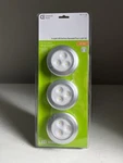 Commercial Electric Led Battery Operated 3-LIGHT Puck Soft White. Fixed Price $9.59.