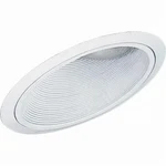 Progress Lighting P8004-28 6" Baffle Trim For Sloped Ceilings, White Pack. Fixed Price $35.99.