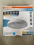 Sylvania Slim Downlight 7" Led Motion Sensor Dimmable 12W 850LM White Indoor. Fixed Price $25.74.