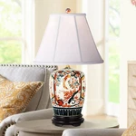 Imari 26" Bird And Flower Garden Ginger Jar Porcelain Table Lamp. Fixed Price $323.99.